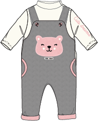 Kids Dungaree Set